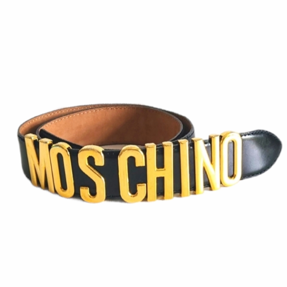Authentic Moschino Leather Belt, 44